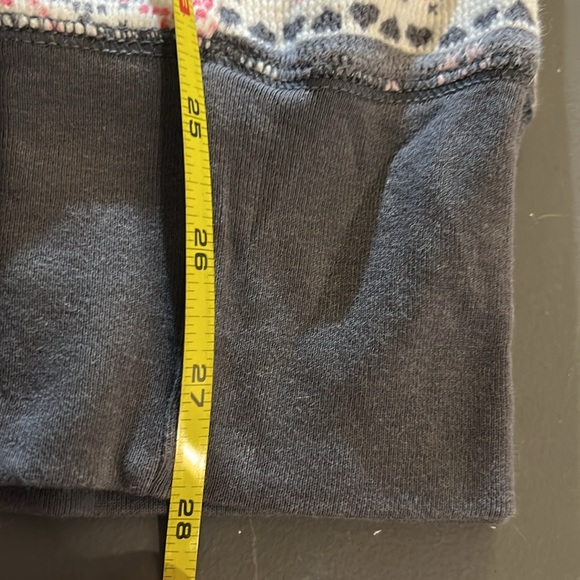 EUC Victoria's Secret Snowflake Thermal Pajamas Grey Pink S - Picture 9 of 11